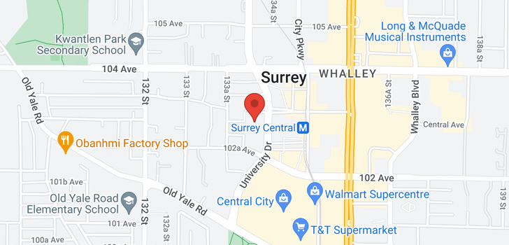map of 801 13438 CENTRAL AVENUE